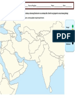 Blank Map - Timog at Kanlurang Asya