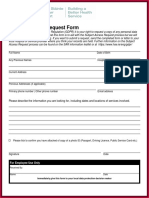 Subject Access Request Form