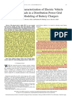 Behavioral Characterization of Electric Vehicle Charging Loads in A Distribution Power Grid Through Modeling of Battery Chargers