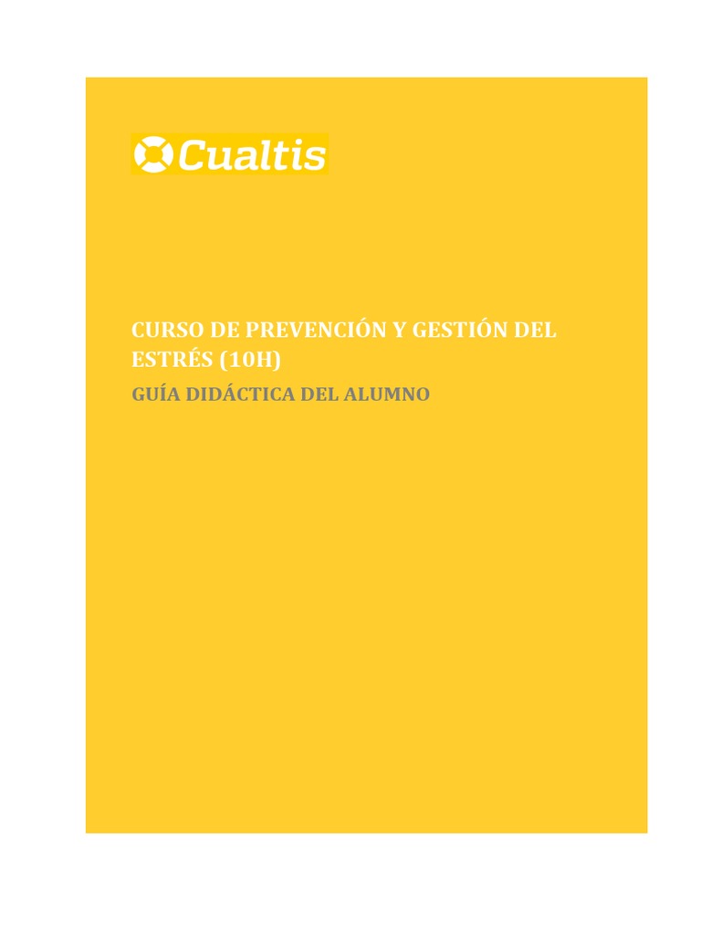 Curso de Gestión del Estrés Laboral | PDF | Estrés (biología ...
