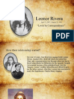 Leonor Rivera: "Lover by Correspondence"