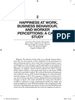 Happiness at Work, Business Behaviour, and Worker Perceptions: A Case Study