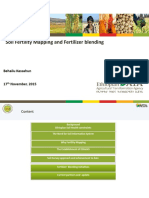 Soil Fertility Mapping and Fertilizer