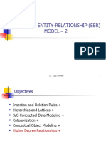 Enhanced Entity-Relationship (Eer) Model - 2: Dr. Ejaz Ahmed 1