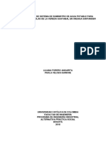 Propuesta de Suministro de Agua Potable para Fincas Agricolas de La Vereda Guayabal en Onzaga San PDF