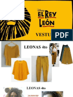 Vestuario Rey León