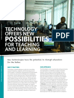 Technology Offers New For Teaching and Learning: Possibilities