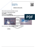 Datos Sobre La Persona Autorizada A Circular: Permiso de Circulación