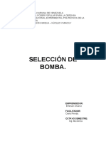 Seleccion de Bomba.