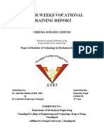 Vocational Training Report