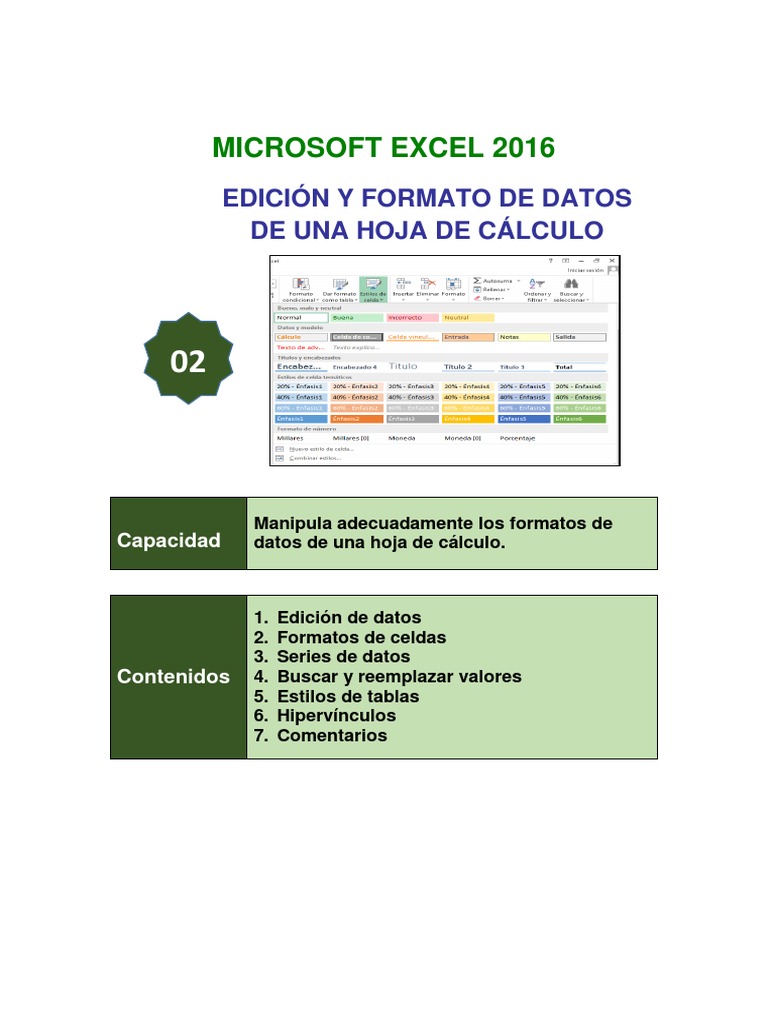 Computación II-Tema 02 | PDF | Hoja de cálculo | Microsoft Excel