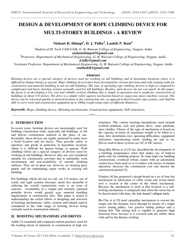 Rope Climbing Device Design Review | PDF | Machines | Rope