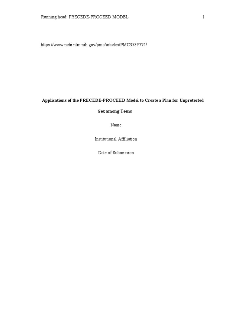 PRECEDE-PROCEED Health Promotion Program Planning Model | PDF ...