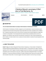 Wiley - Student Solutions Manual To Accompany A Brief Introduction To Fluid Mechanics, 5e - 978-0-470-92451-8