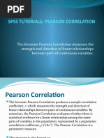 SPSS Pearson R