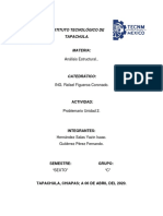 Problemario Analisis Estructural. Unidad 2