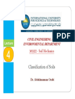 Soil Mechanics: Classification of Soils