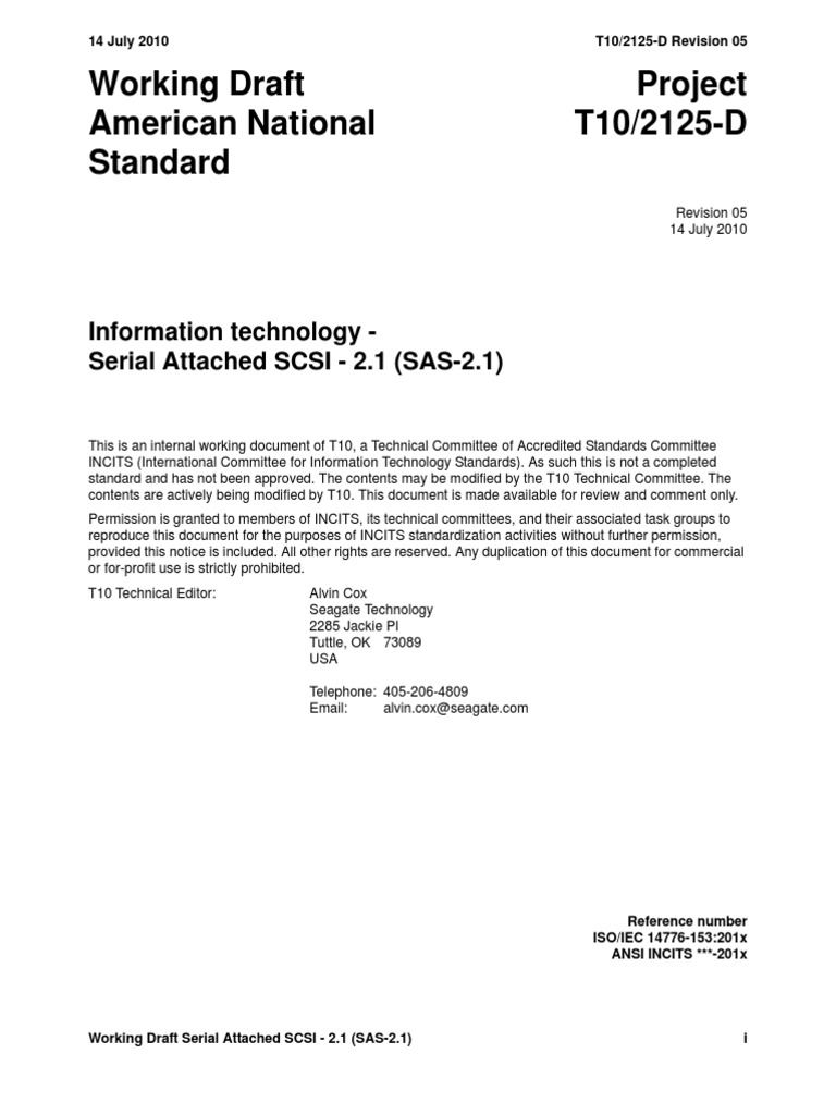 Sas Standard2 1 | PDF | Electrical Connector | Electronic Engineering