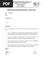SAMPLE. Minutes of Domestic Inquiry | PDF