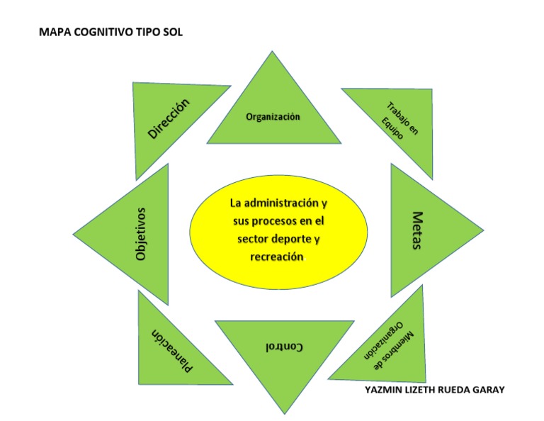 Mapa Cognitivo Tipo Sol La administración y sus procesos