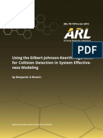 Using The Gilbert-Johnson-Keerthi Algorithm For Collision Detection in System Effective-Ness Modeling