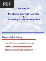 Picoblaze Interrupt Interface & Assembly Code Development: Ece 448 - Fpga and Asic Design With VHDL