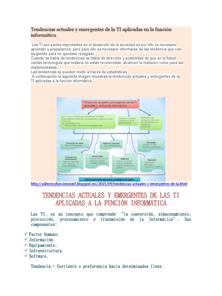 Tendencias Emergentes en TI e Informática | PDF | Tecnología de ...