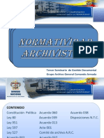 Presentacion Normatividad Archivistica