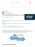 SAP Cloud Platform Environments - Cloud Foundry Vs Neo - SAP Blogs