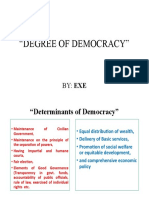 "Degree of Democracy": By: Exe