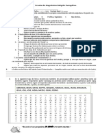 Diagnóstico 1 MEDIO RELIGION EVANGELICA