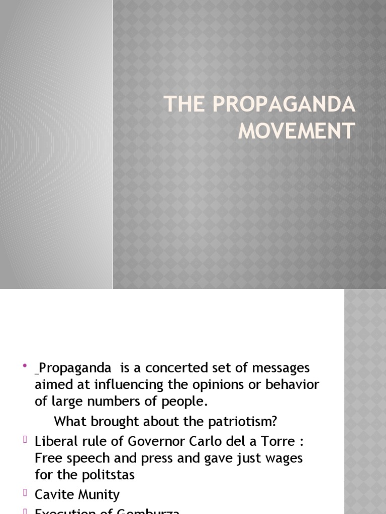 The Propaganda Movement | PDF