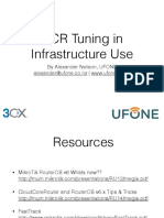 CCR Tuning in Infraestructure Use
