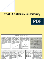 Cost Analysis - Summary