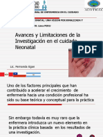 Avances y Limitaciones de La Investigacion en El Cuidado Neonatal