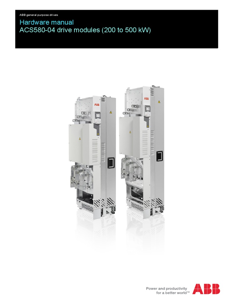 Hardware Manual ACS58004 Drive Modules (200 To 500 KW) PDF