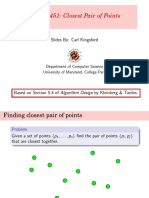 CMSC 451: Closest Pair of Points: Slides By: Carl Kingsford