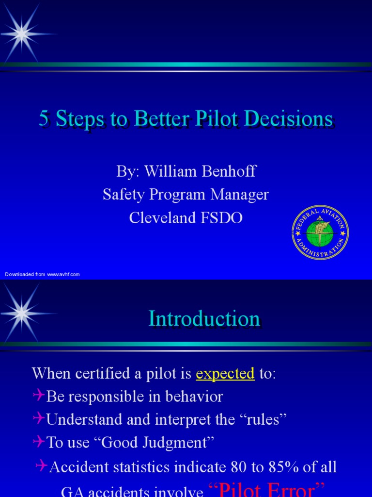 5 Steps for Safer Pilot Decisions | PDF | Instrument Flight Rules ...