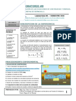 Lab #8 - Ecuaciones de Continuidad y Energía