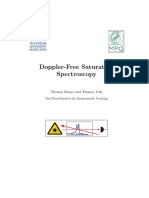 Doppler-Free Saturation Spectroscopy: Thomas Rieger and Thomas Volz