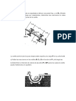 Varilla semicircular soporta carga P