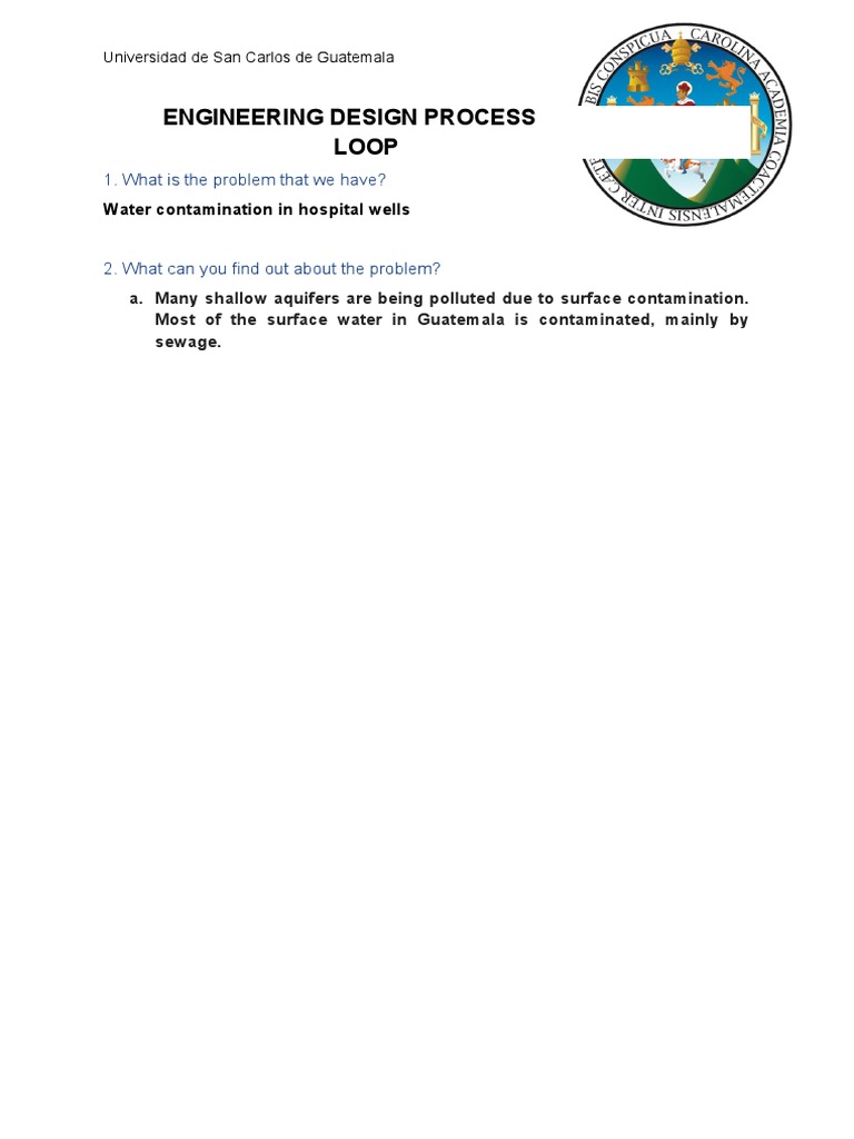 Engineering Design Process Loop 1. What Is The Problem That We Have? PDF