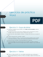 Ejercicios de Práctica Word - Bloque III 2018