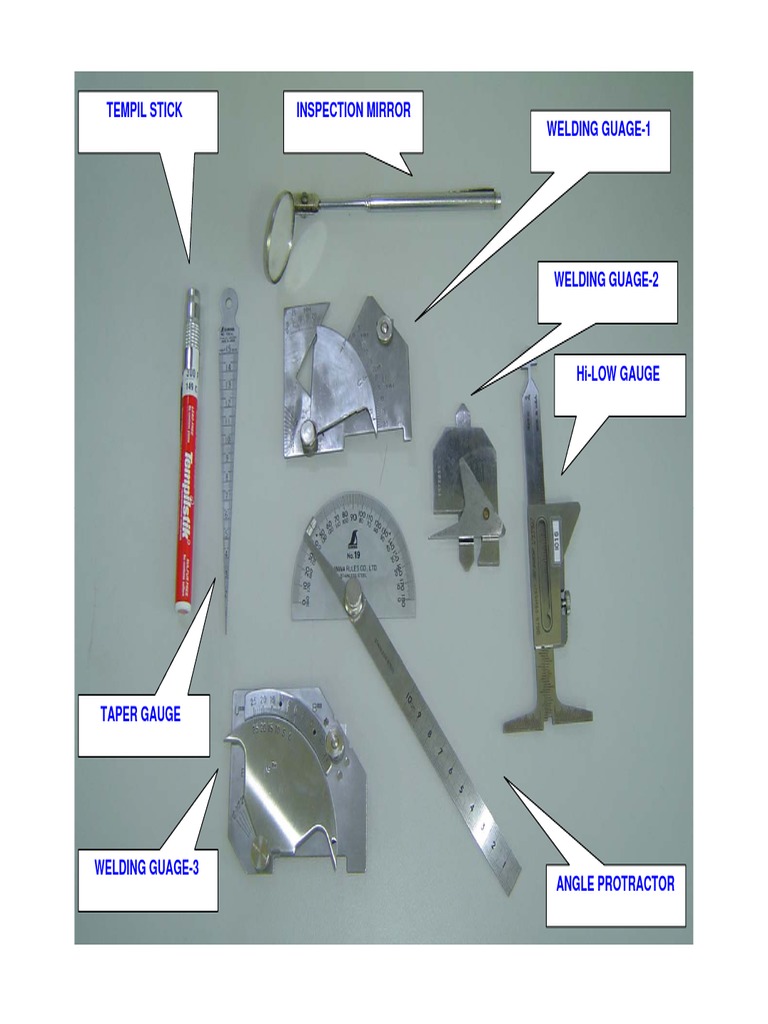 Welding Gauges and Inspection Tools | PDF | Science & Mathematics