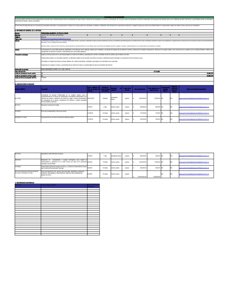 PELAYA PERSONERIA PAA - 28889213 - 20550 - v1 | PDF | Administración ...