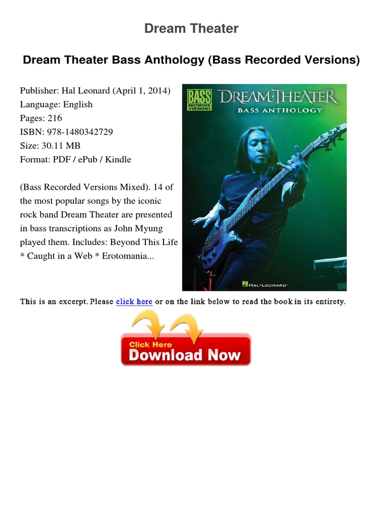 Vdocuments - MX Dream Theater Bass Anthology Bass Recorded 
