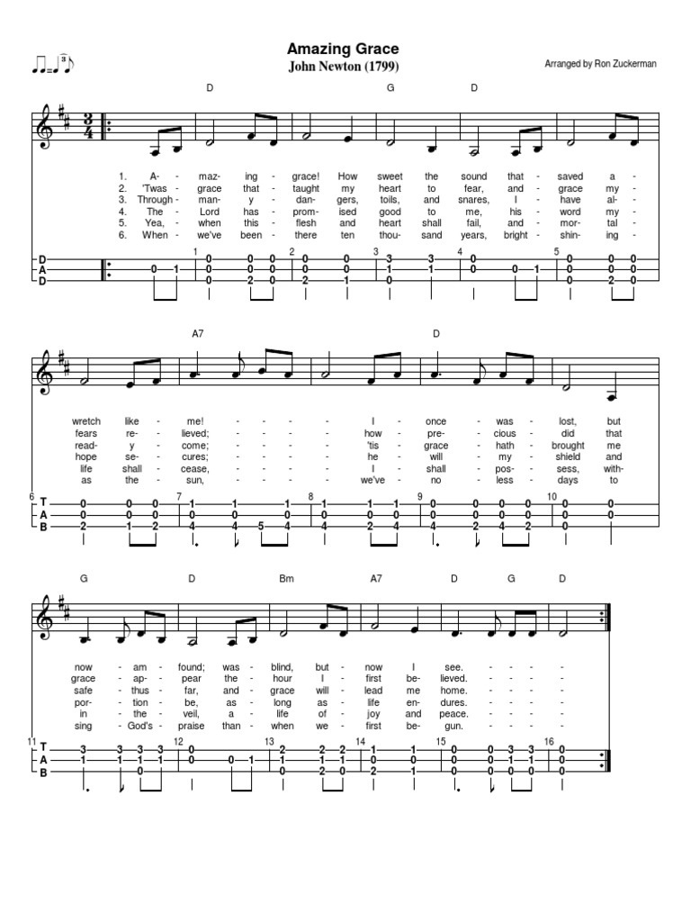 Mountain Dulcimer Tab For Amazing Grace PDF Weekly Torah Readings
