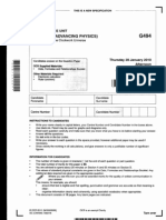 Physics B, G494, OCR January 2010