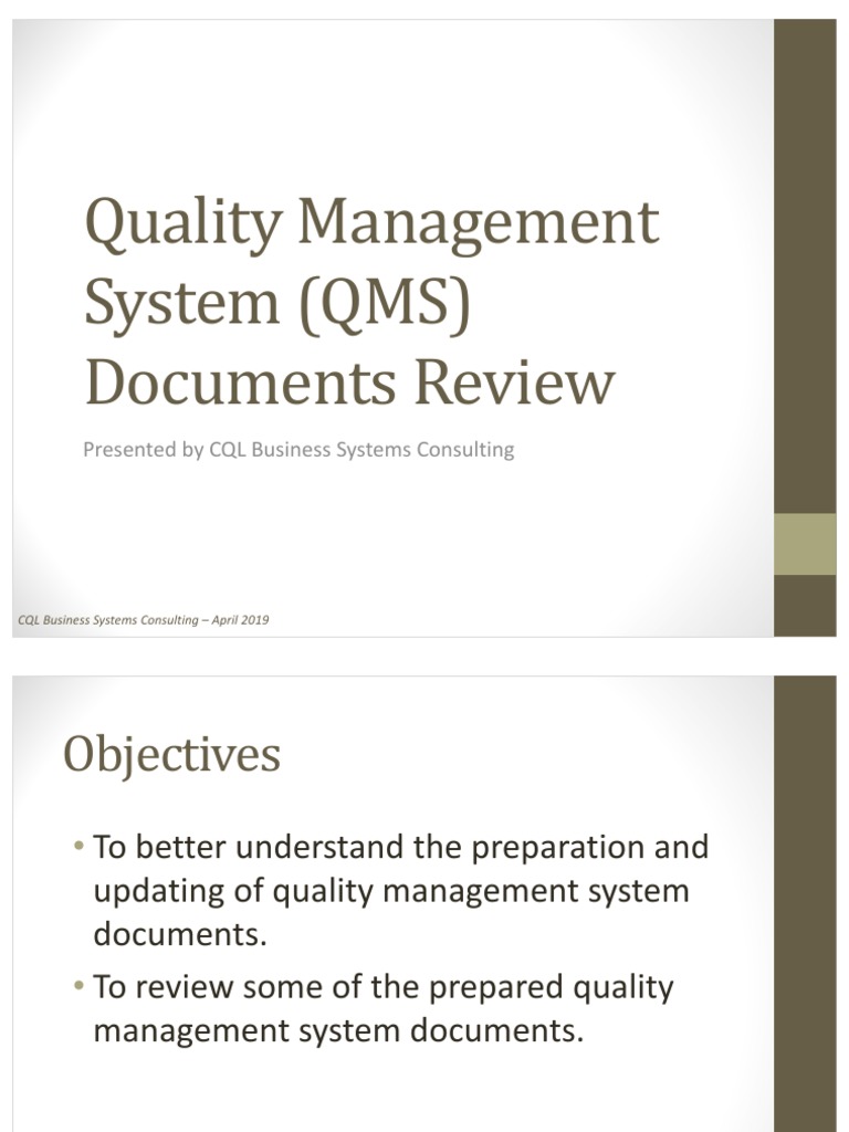 QMS Document Review and Risk Assessment | PDF | Risk | Risk Management