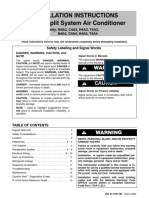 Installation Instructions R-410A Split System Air Conditioner